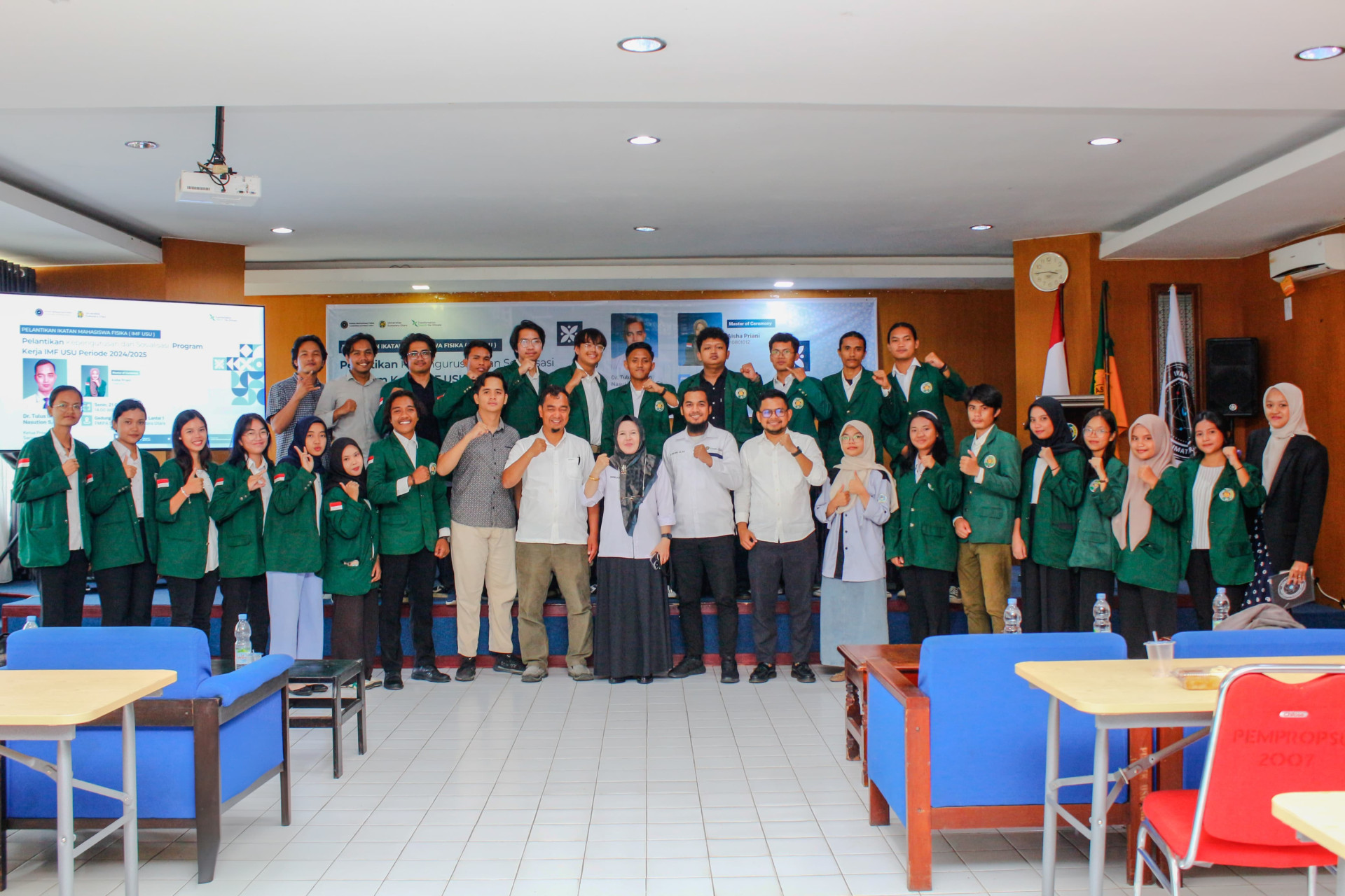 Pelantikan Kepengurusan dan Sosialisasi Program Kerja Ikatan Mahasiswa Fisika USU Periode 2024/2025
